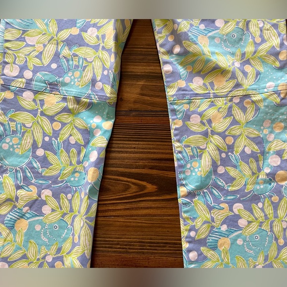 Lilly Pulitzer Vintage Womens Sea Life Straight Leg Pants Size 8 - Picture 9 of 13